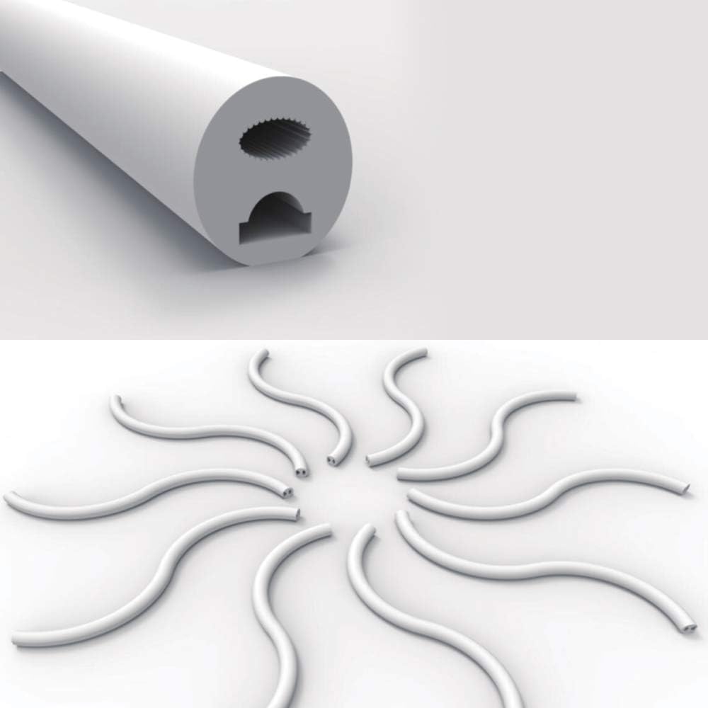 5M/16.5ft Silicone LED Channel System for 5mm DIY LED Neon Rope Light Strip, Dia 13mm Flexible Tube Housing Profile, New LED Aluminum Extrusion Substitutes Waterproof IP67