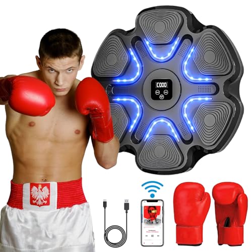 LMNIOYI Music Boxing Machine for kid, Black