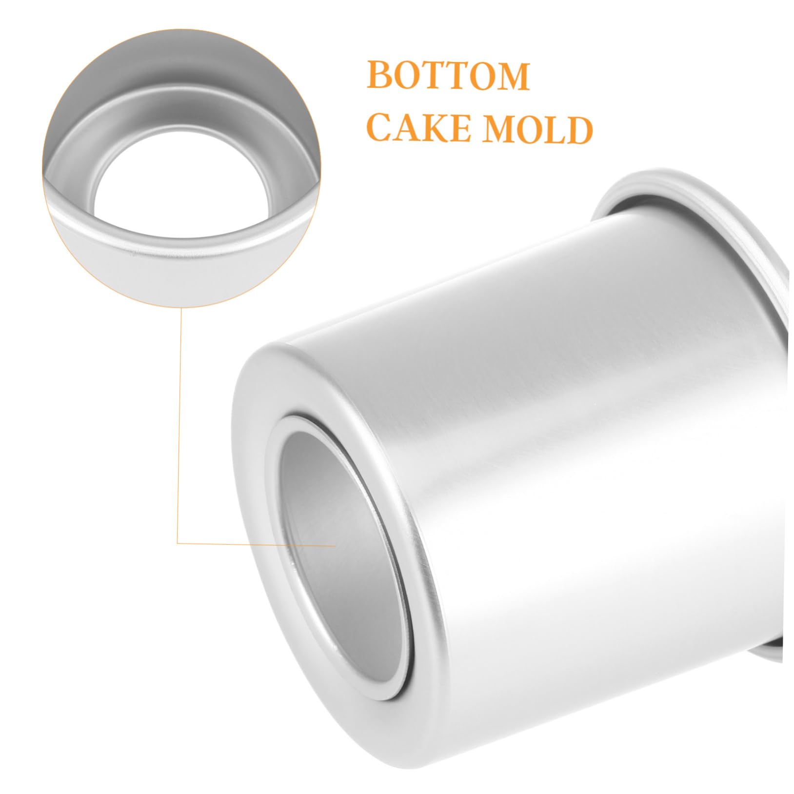 4pièces Moule à Gâteau Métal Réutilisable Avec Fond Amovible Moule Antiadhésif Pour Muffins Et Gâteaux Pour Desserts Et Réunions Familiales