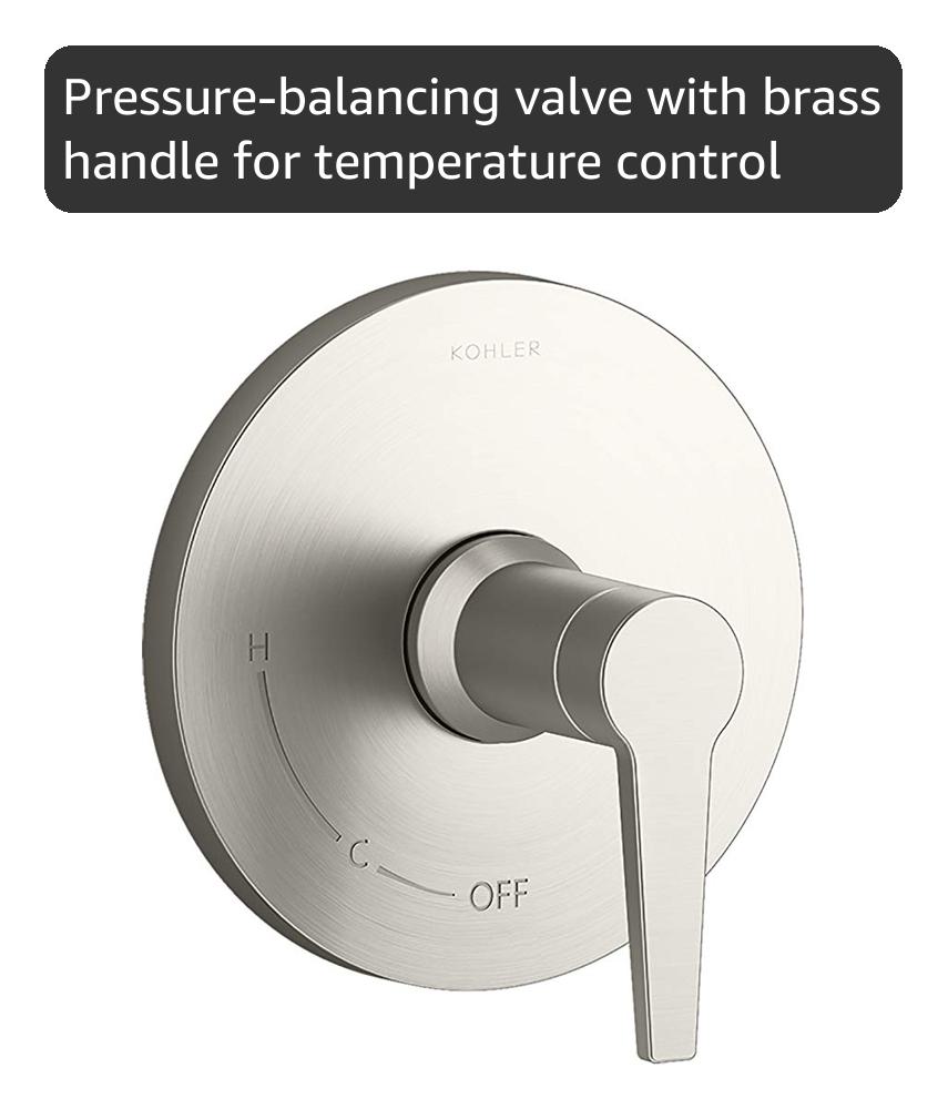 Kohler K-TS97077-4G-BN Pitch Shower Trim, Brushed Nickel - Amazon.com