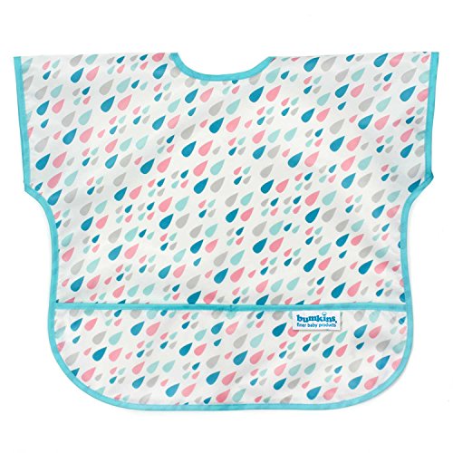 バンキンス 油が落ちるジュニアビブ柔らかくて軽量 洗濯機で洗えてすぐ乾く お食事用防水ビブ 1-3歳 Raindrops U-167