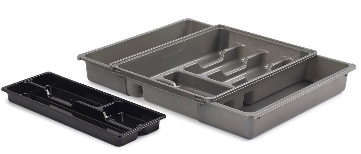 Expandable Adjustable Cutlery Utensil Tray Drawer Kitchen Motorhome Organiser