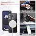 YENAPOON for Samsung Galaxy S25+ Plus Case, Matte Magnetic Phone Case with 1 Screen Protector, Support for Magsafe, Translucent Frosted Shockproof Protective Cover for Samsung Galaxy S25+ Plus, Black