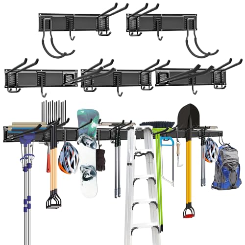 Mimoke Wandhalterung Garage und Garten Werkzeug Organizer Gerätehalter mit...