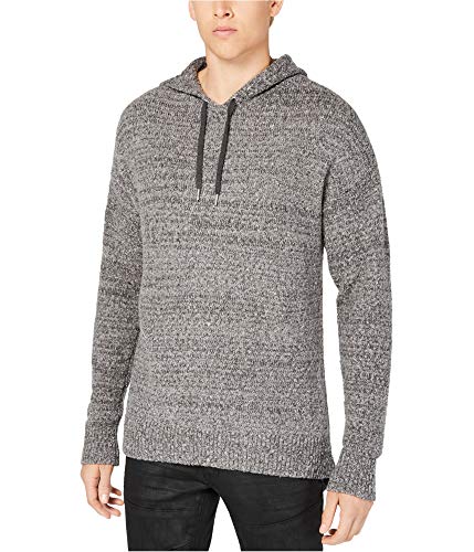 INC Mens Hooded Marled Sweater Gray XXL