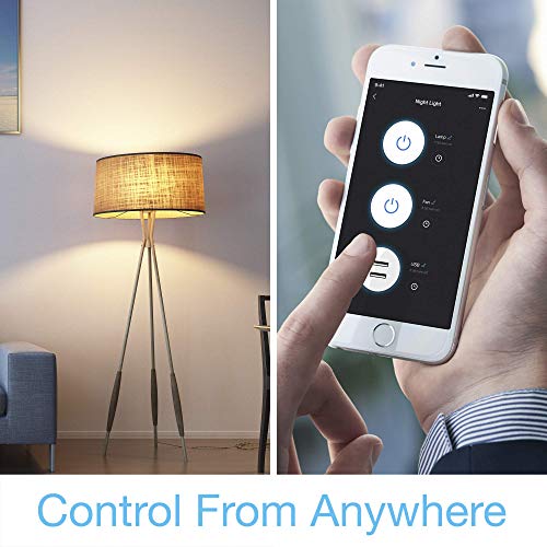Image of Geeni 2-Port USB Speed Charger Wall Outlet: Dual USB & Power Outlets, Smart Charging Solution