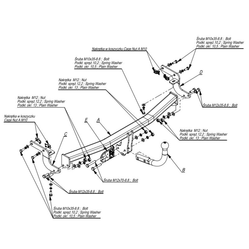 Attelage Compatible avec Peugeot 208 (Berline 04/12-05/19) Col de Cygne - Imiola