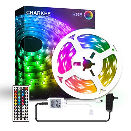 Led Lights 16.4, Led Strip Lights with Remote and Power Supply for Bedroom Decoration
