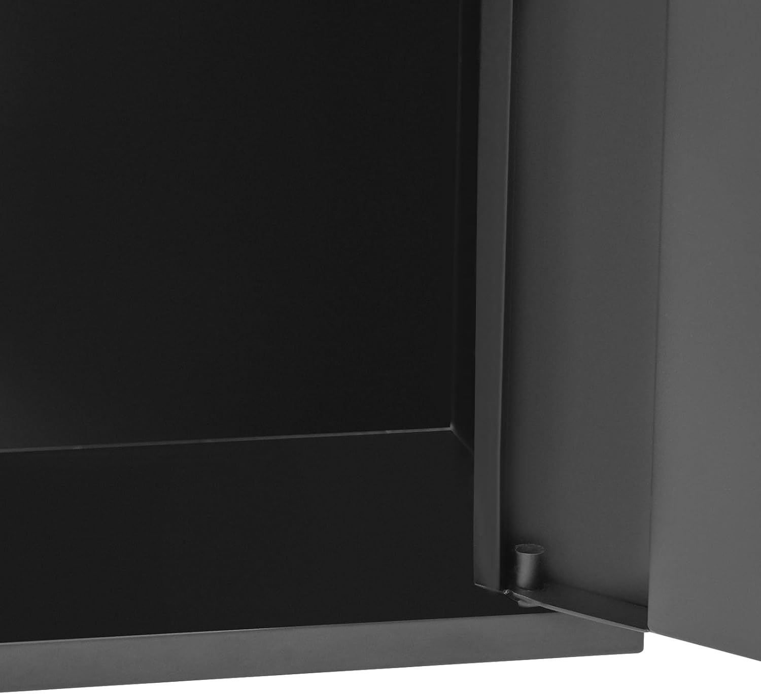 2 Layer Embedded Toilets Tissue Holders 304 Stainless Steel Recessed Tissue Paper Roll Rack Dispenser, 23.6" H X 4.7" W X 5.9" L Niche Shelf for Toilet Bathroom Kitchen Hotel (Black)