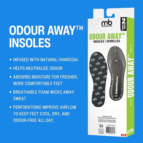 Plantillas Odour Away Moneysworth 2 PK Negro miniatura 3