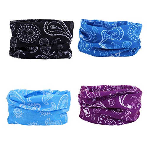 Image of Elastic Headwear Bandana Headband Half Face Mask Scarf Neck UV Sun Protection