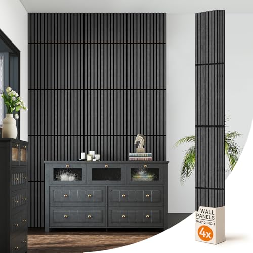Upick Foldable Acoustic Wall Panels, 4 Pack 94.5" x 12.6"