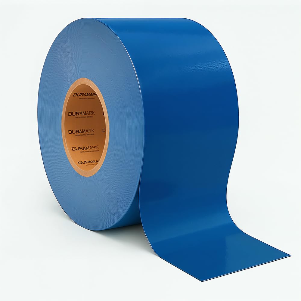 DuraMark Floor Marking Tape, Smooth Surface EC-700, Heavy Duty Thick, Easy to Keep Clean, for Warehouse, Industrial Floors, Blue (2 Inches by 108 Feet)