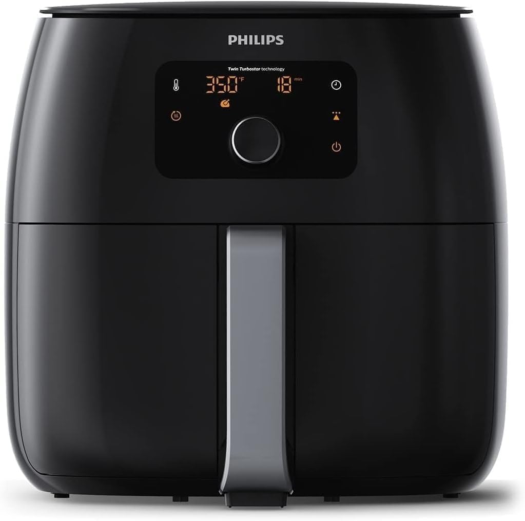 Premium Airfryer XXL with Fat Removal Technology, 3lb/7qt, Black, HD9650/96