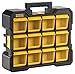 Stanley Fmst81077-1 Flip Bin Organizer FatMax® Große, weite Basis- Kippbare und abnehmbare Eimer - Transparente Deckel - Tragegriff - Seitliche Aufsätze zum Zusammenbau mehrerer Teile.