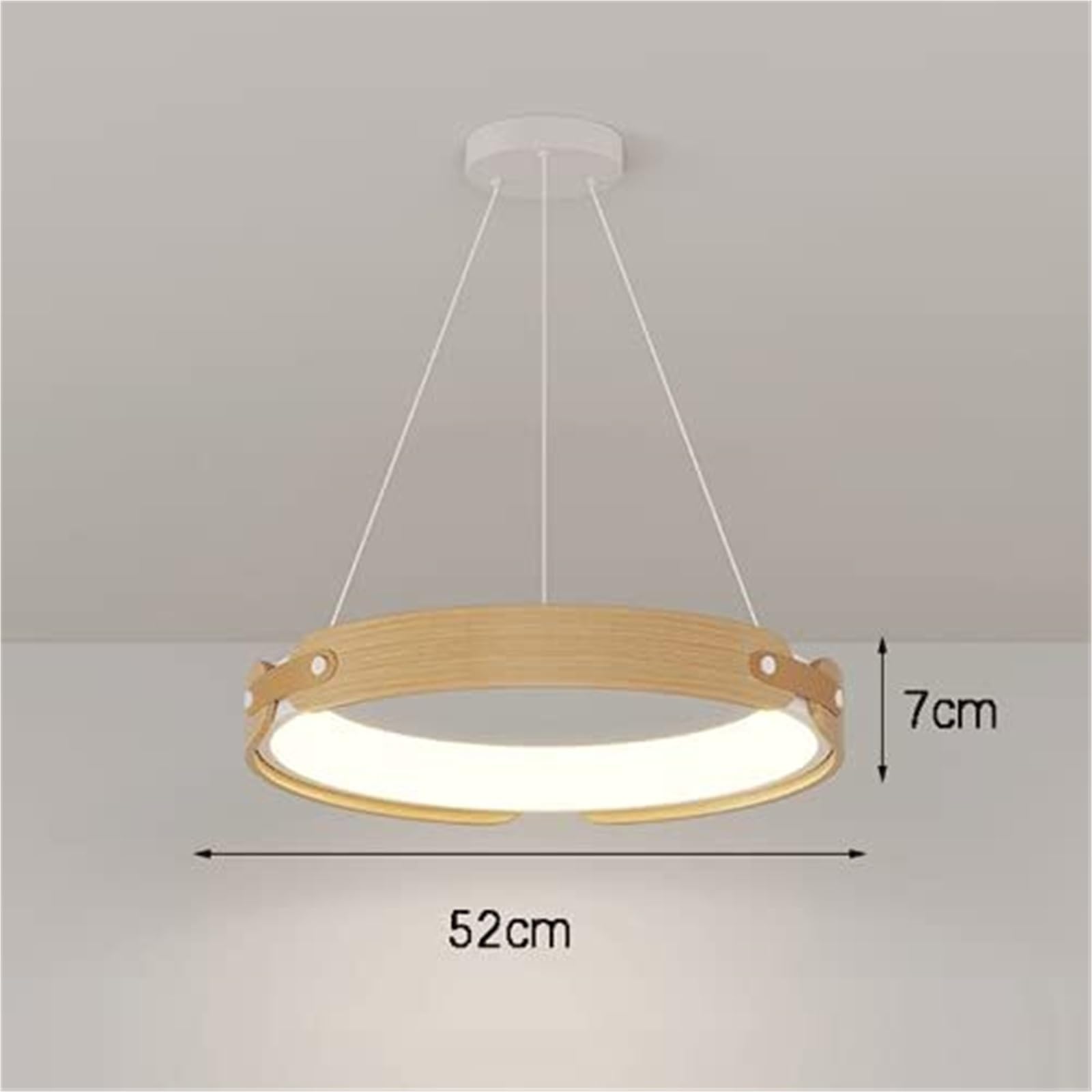 HJLJKG Luminaria Modena Ambiente Moderno con Schermo Acrilico in Legno per Casa da Rientro, Soggiorno e Stanza da Pranzo - Colorino di Teglia