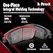 A-Patrix 8Pcs Semi-Metallic Brake Pads and Drum Brake Shoes Front Rear Brakes Kit fits Ford LTD Crown Victoria 5.0L 1987-1989, fits Ford LTD Crown Victoria 5.8L 1987-1989, fits Ford LTD 2.3L 1983-1986