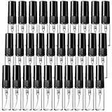 GAOMESIA 30x3ML Flacons Vaporisateurs Vides, Mini Vaporisateurs de Parfum Rechargeables et Réutilisation, Flacons pour Échantillon Parfum, Cosmétique Voyage, Transparent Portable Flacons