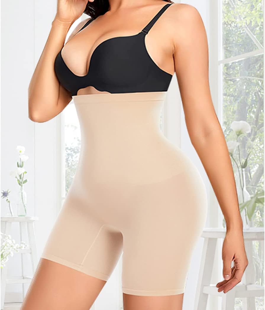 Shapewear Shorts (Medium, Beige) - Image 2
