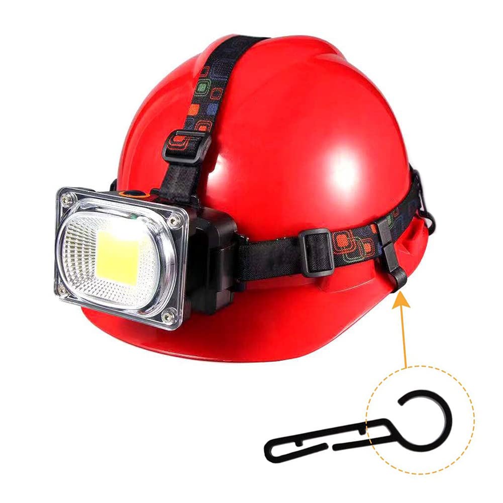 Clip per Fari per Casco, Ganci per Elmetto Protettivo, Confezione da 24