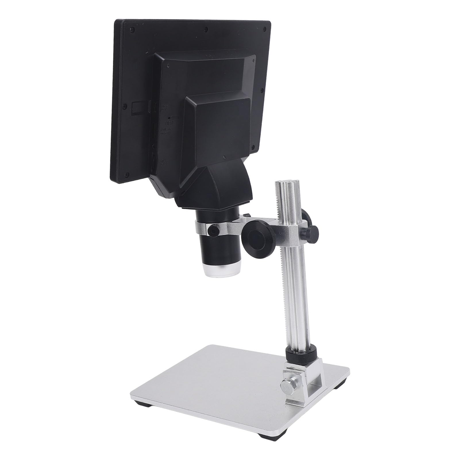 CHICIRIS Microscopio Digitale LCD da 7 Pollici, Ingrandimento 12MP 1080P 1-1200X con 8 Luci LED e Supporto Regolabile, per Saldatura e Osservazione di Monete