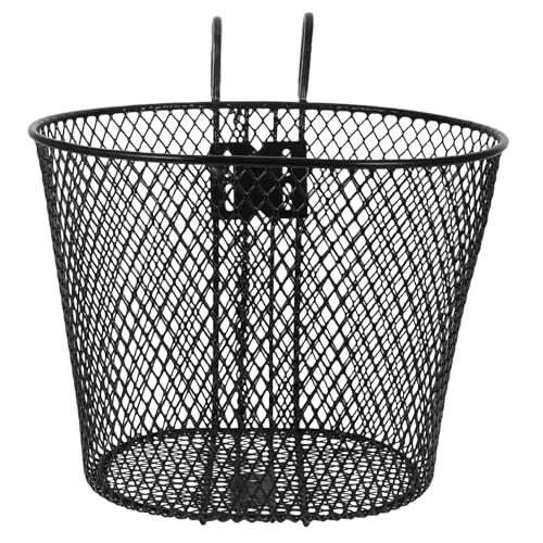 Panier de vélo en fer noir idéal pour faire le marché et transporter vos courses