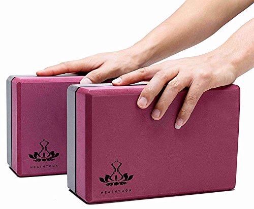 Heathyoga Yoga Blocks 2 Pack w/Strap - Image 3