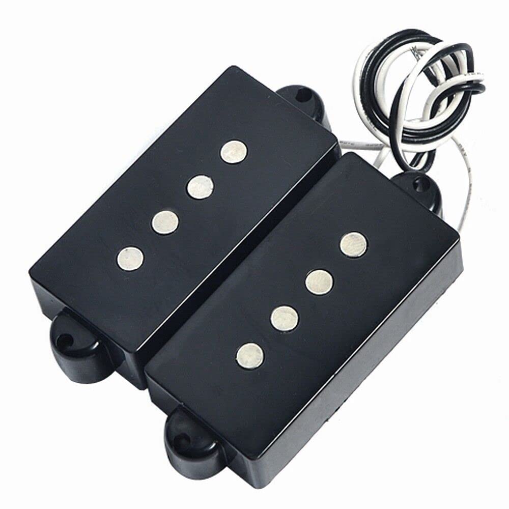 Set Vintage Electric Guitar Pickups for 4 String Precision P Bass Black Parts