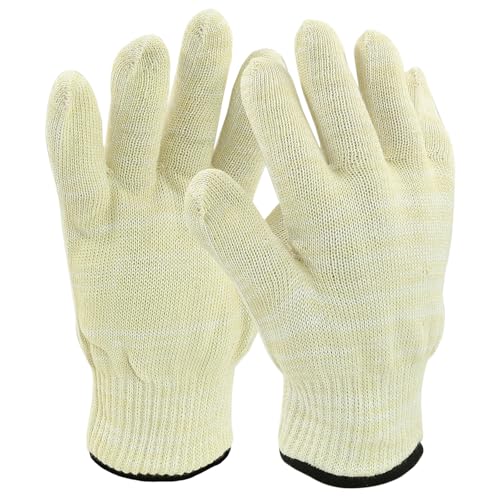 Luomorgo 1 Pair Heat Resistant Gloves, 500°C / 932°F Oven Gloves Oven Mitts, Hot Food Gloves for BBQ, Grilling, Baking, Cooking