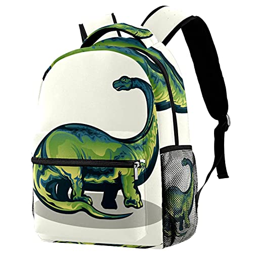 Sac à dos dinosaure Brontosaure vert idéal pour l'école et les sorties en famille