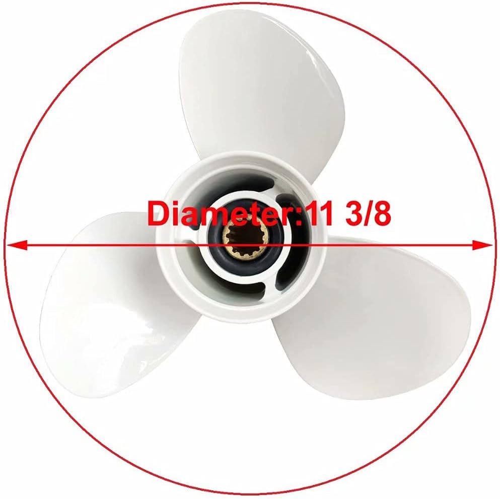 COPKINGO Boat Propeller for Yamaha 30hp 40hp 50hp 55HP 60hp/ Outboard Propeller for Yamaha Engine 13 Tooth : Sports & Outdoors
