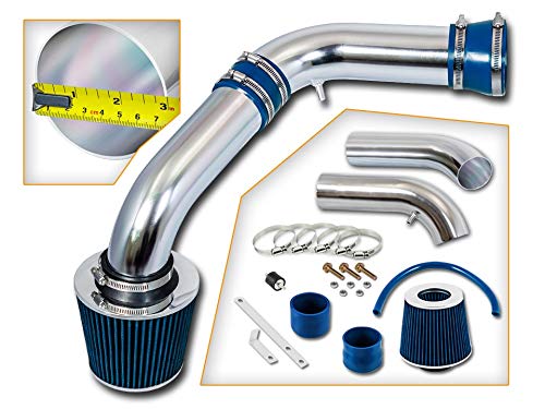 Rtunes Racing Short Ram Air Intake Kit + Filter Combo BLUE Compatible For 02-07 Dodge Ram 1500 3.7 4.7L 03-07 Dodge Ram 1500 2500 3500 5.7L