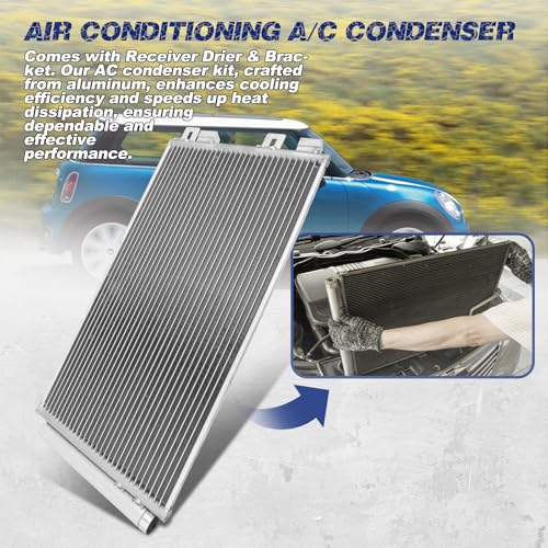 Image of Air Conditioning A /C Condenser Compatible with Mini Cooper # 3254, CN3254PFC, 64531490572