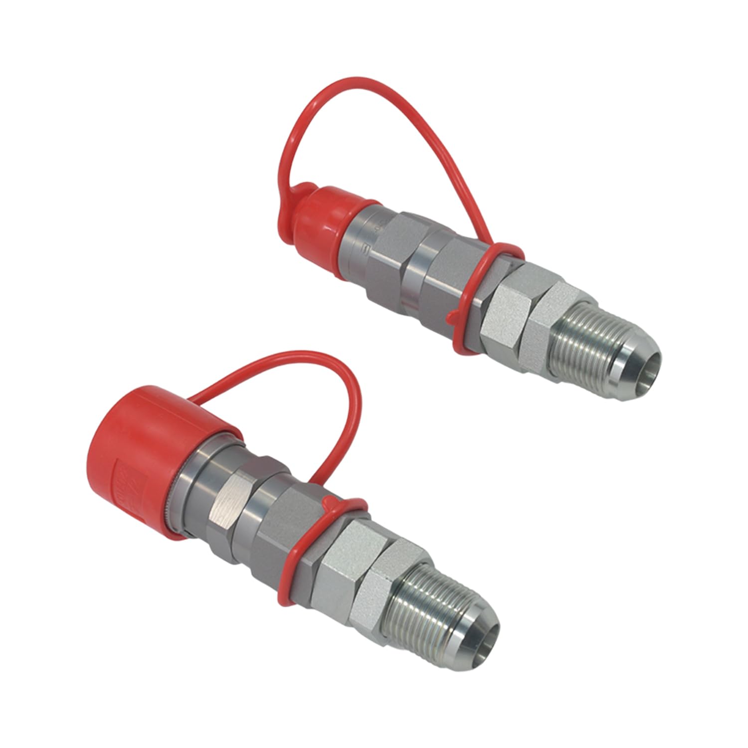 Acoplador hidráulico de conexión rápida de cara plana de 3/4 y 12 compatible con minicargadora Bobcat 7753 773 863 873 963