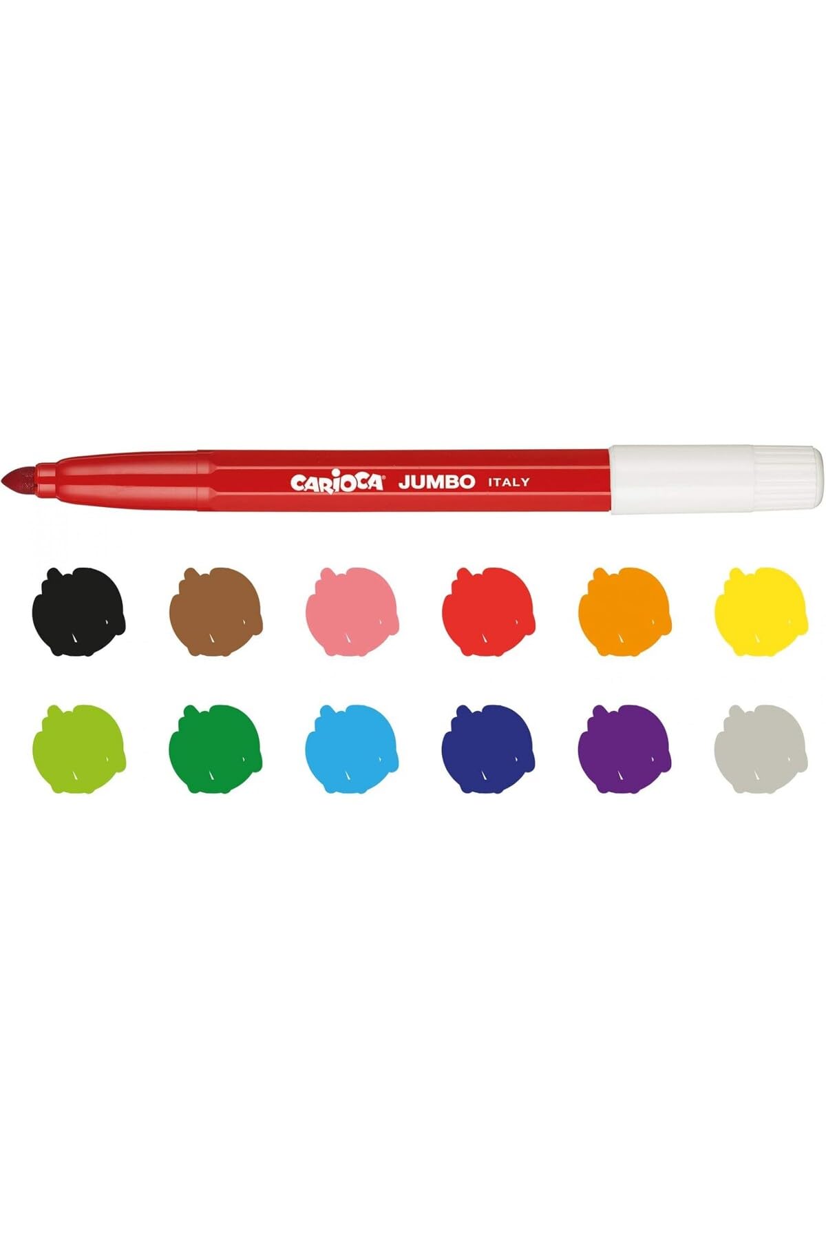 Carioca Jumbo Süper12'li Yıkanabilir Keçeli Boya Kalemi 40569