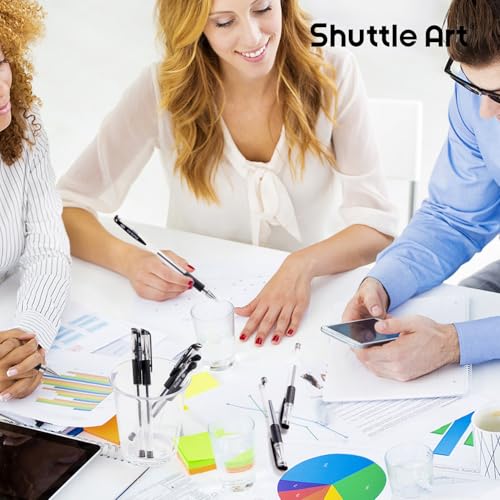 Bolígrafos Gel Shuttle Art 100 unidades tinta negra fina miniatura 7