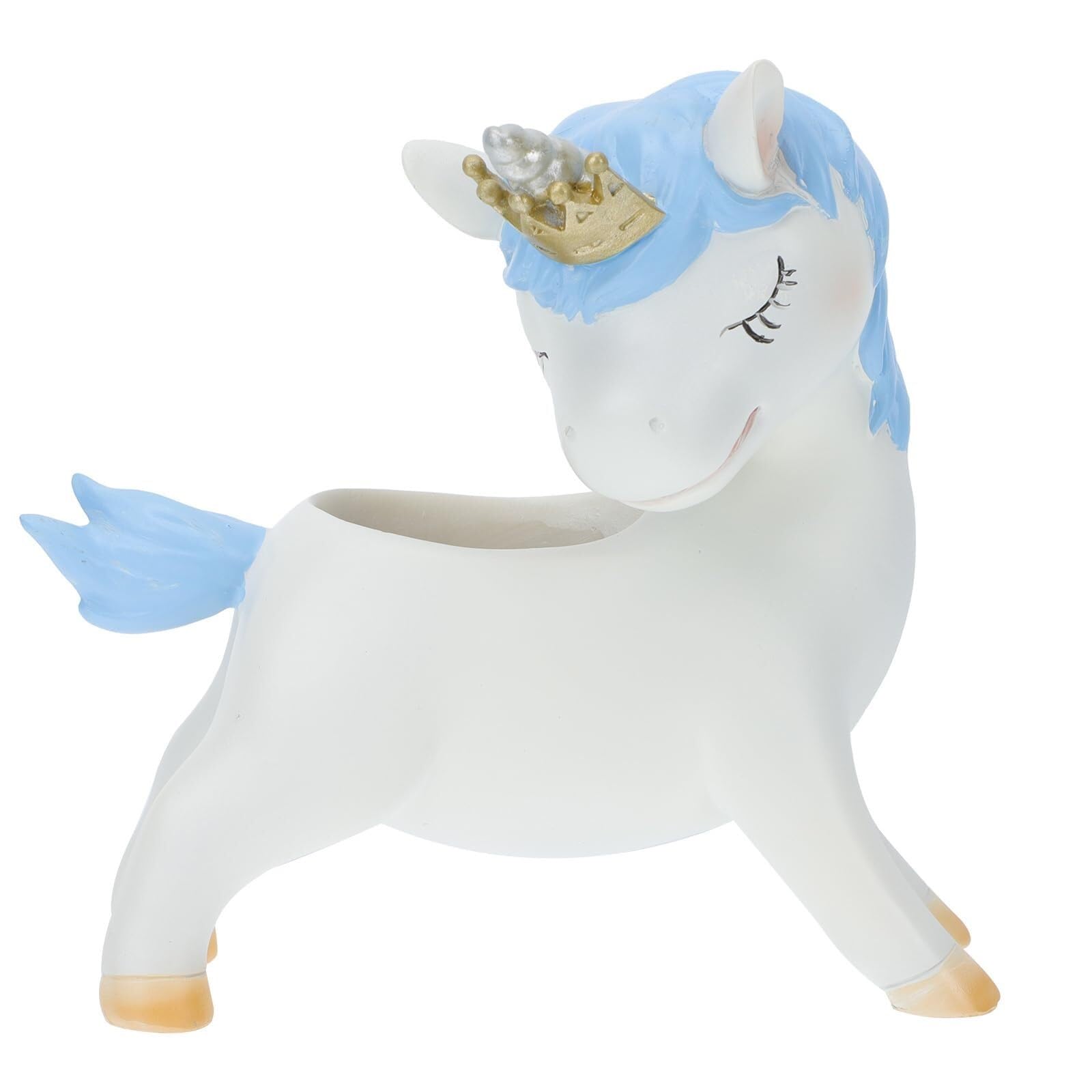 MDNIPQBAM natural Resin Unicorn Statue Mini Succulent Planter Suitable For Home Gardening And Balcony Decoration for garden
