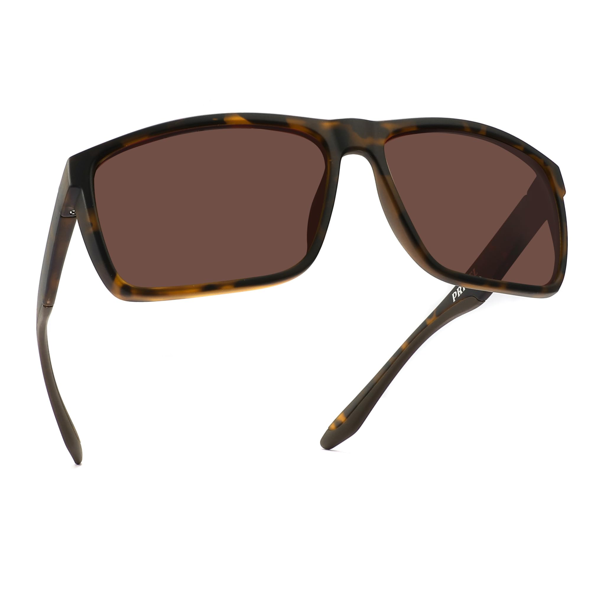 PRIVEL Polarized Sports Sunglasses Size XXL Extra Large 159mm Men Big Head Wide TR90 Outdoor Cycling Running Fishing, Rubber Turtle | Polarized Brown, Extra Large Fit