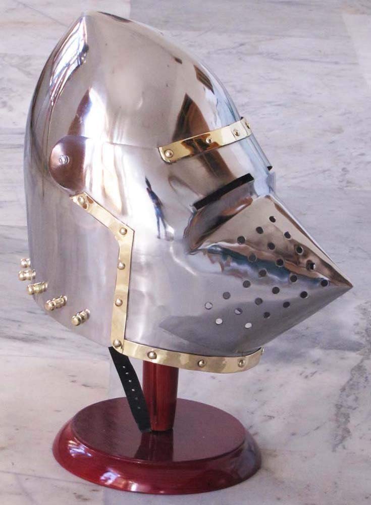 Skechers Shiv Shakti Enterprises Medieval Armour Pig Faced Style Helmet - Bassinet Hounskull Armory Costume Helmet