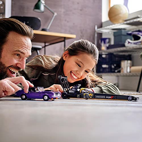 Speed Champions Mopar Dodge//SRT Top Fuel Dragster e 1970 Dodge Challenger T/A, Macchine Giocattolo per Bambini, 76904 - Lego - Immagine 7