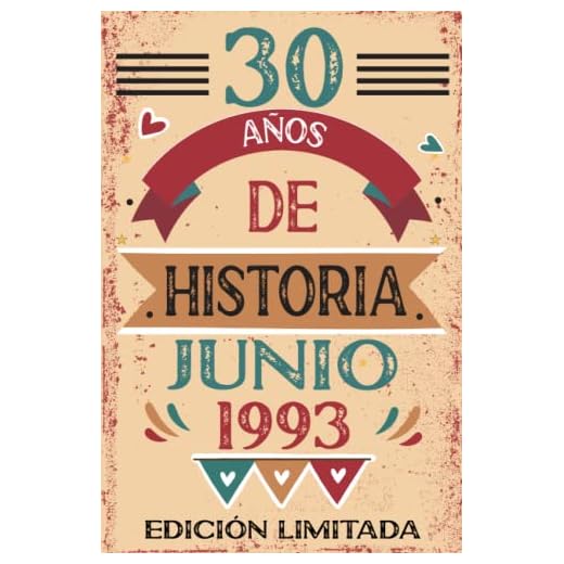 30 Años De Historia Junio 1993: Libro de visitas, cuaderno, 110 páginas de felicitaciones, idea de regalo, regalo Para la esposa, novia, mujer, La madre
