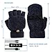 Guantes Unisex con Calefacción USB Temperatura Ajustable Invierno Medio Dedos Más Cálidos...