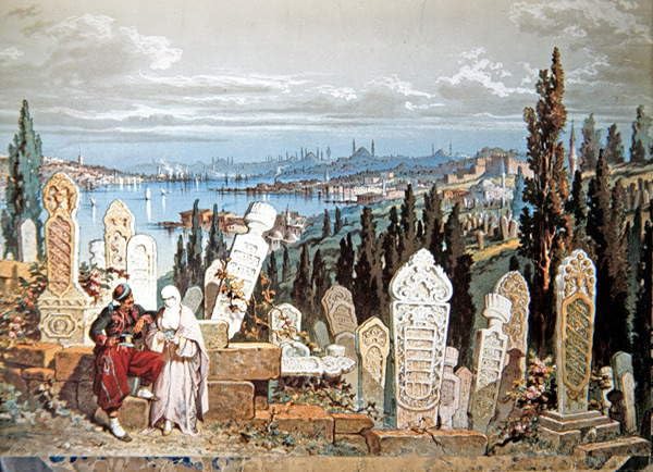 Lienzo decorativo para pared de Constantinopla por Amadeo Preziosi, cuadro vintage de 60x90cm
