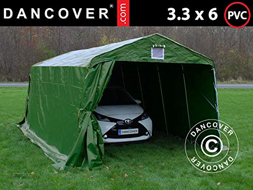 Dancover Portable Garage Garage tent PRO 3.3x6x2.4 m PVC, Green