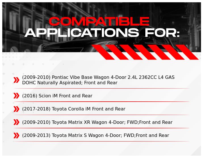 Image of R1 Concepts Front and Rear Brake Kit Fits 2009-2010 Pontiac Vibe | 2016 Scion iM| Ceramic Brake Pads and Drilled Slotted eLINE Brake Rotors| 11.7 inch Front & 11.0 inch Rear