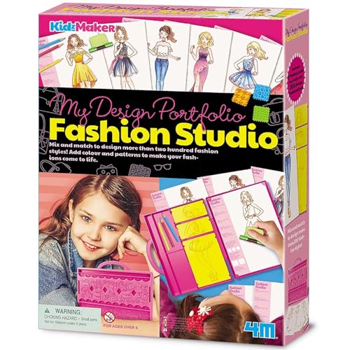 4M My Design Portfolio Fashion Studio Clothes Designer Kit 200+ Looks