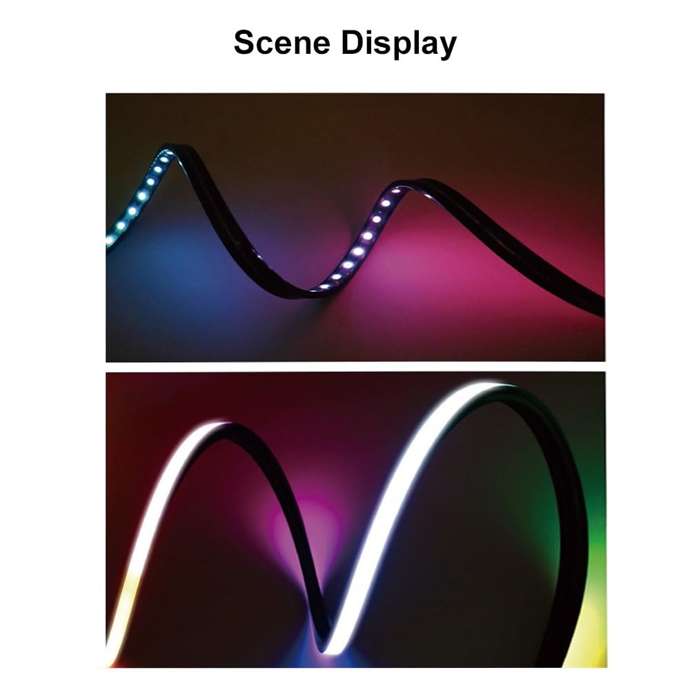 1M-10M schwarze LED-Neon-Kieselgelröhre – wasserdichtes weiches Seil 1 Stück(T1616-All-5M)