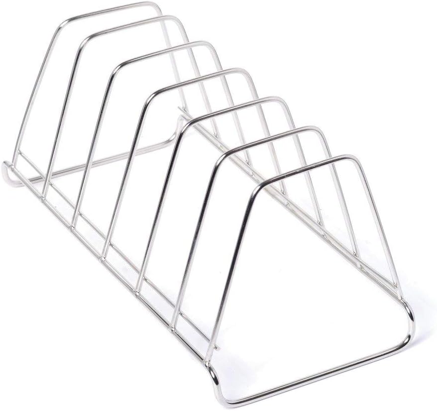 LMR3 Glans Stainless Steel Plate Rack Stand (Silver, Length 27 cm Height 12 cm Width 13 cm, Gap Between Rack - 3 cm)