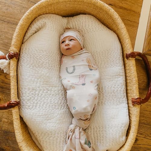 Image of Copper Pearl Swaddle Blankets for Newborns | Soft Stretchy Receiving Blankets for Boys and Girls | Large 46 x 46 Inch Baby Blankets | Lightweight and Breathable Swaddles | Cheyenne
