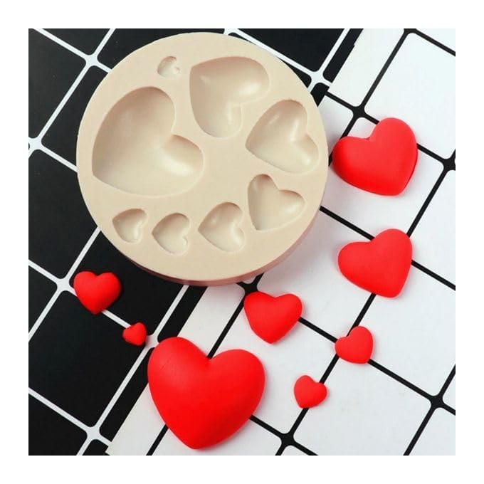 LEGACYCART 3D Silicone Loving Heart Shaped Baking Mold Fondant Cake Tool Chocolate Candy Cookies Pastry Soap Moulds (Pack of 1)-image-30